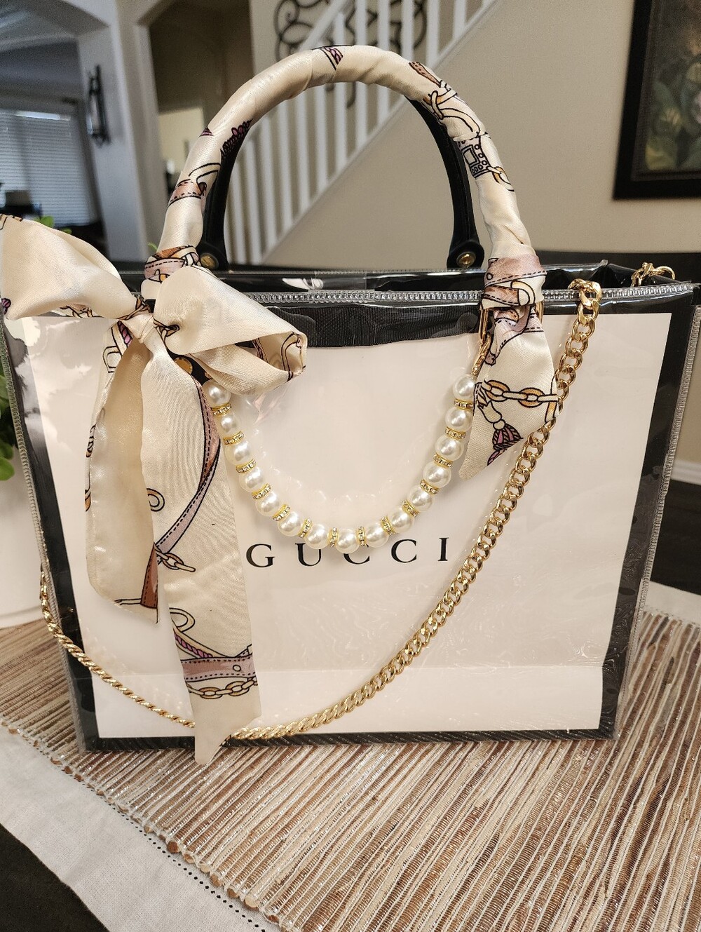 Paper Gift Bag wrapped In PVC, New